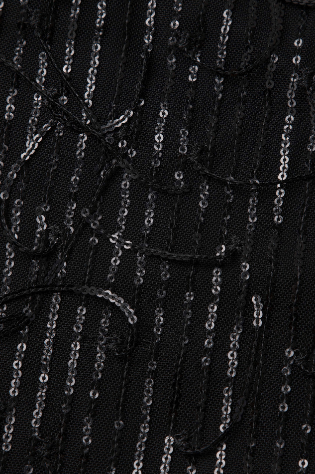 Sequin Embellished Halter Mini Dress for Y2K Fashion Enthusiasts