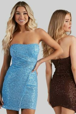 Sequin Mini Dress: Y2K Fashion Statement with Coquette Aesthetic and Grunge Style