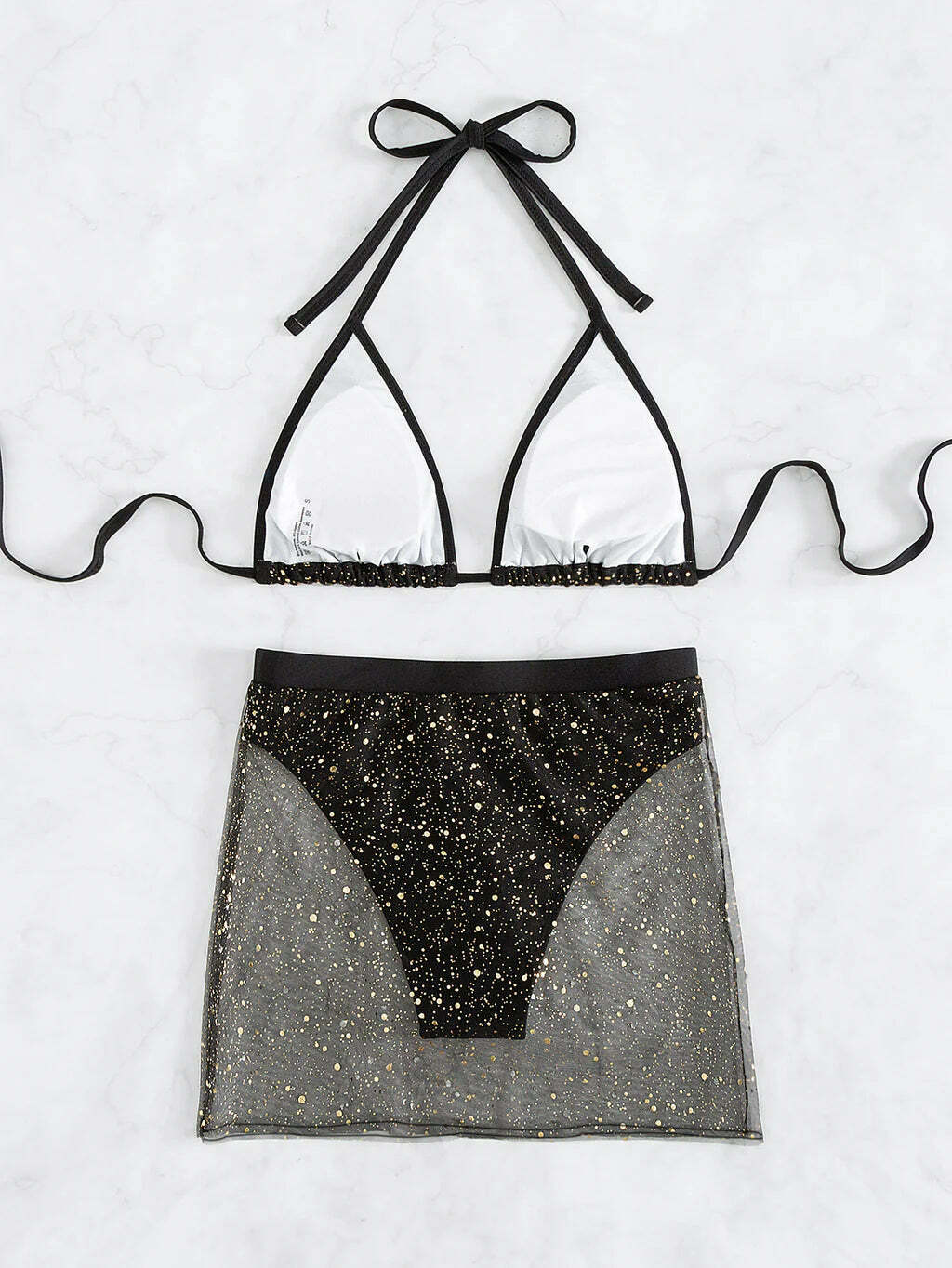 Sequins Bikini Set: Y2K Fashion Statement for Women - Sexy Two-Piece Swimsuit with Sparkling Glamour
