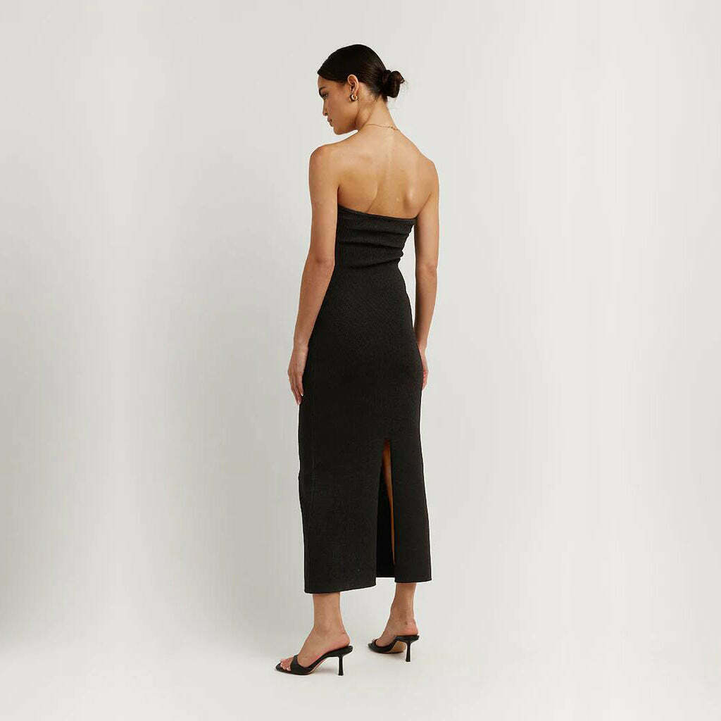 Serene Sunset Tube Dress - Y2K Fashion with Coquette Aesthetic, Grunge Style, and Pastel Goth Vibes