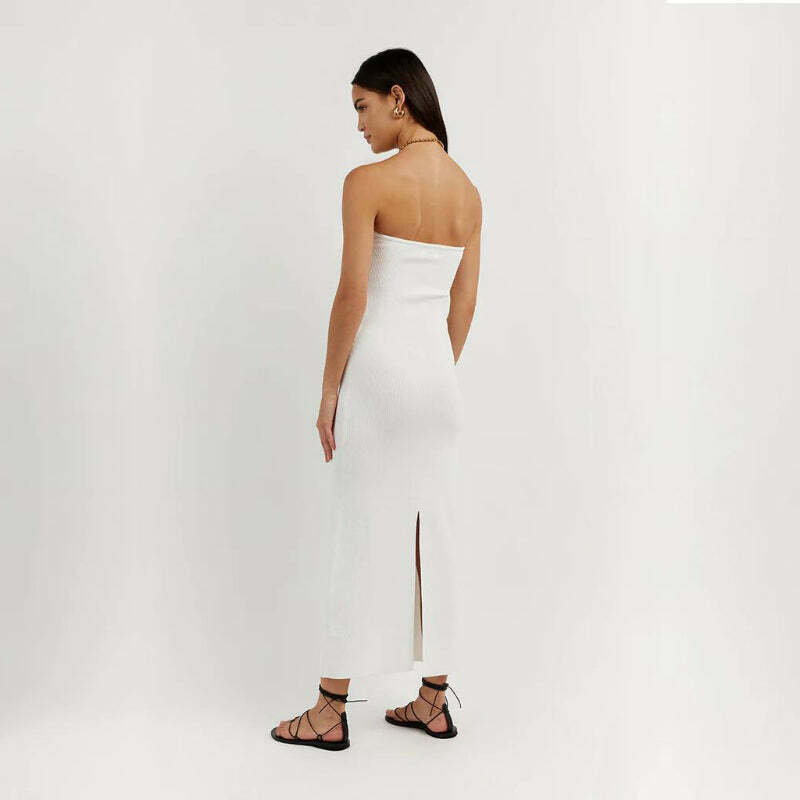 Serene Sunset Tube Dress - Y2K Fashion with Coquette Aesthetic, Grunge Style, and Pastel Goth Vibes