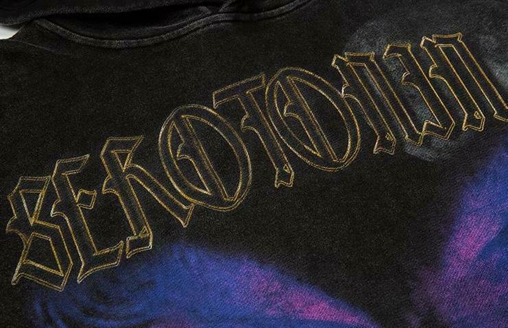 Serotonin Graphic Washed Cotton Hoodie - Y2K Aesthetic Coquette Style for Women's Fashion