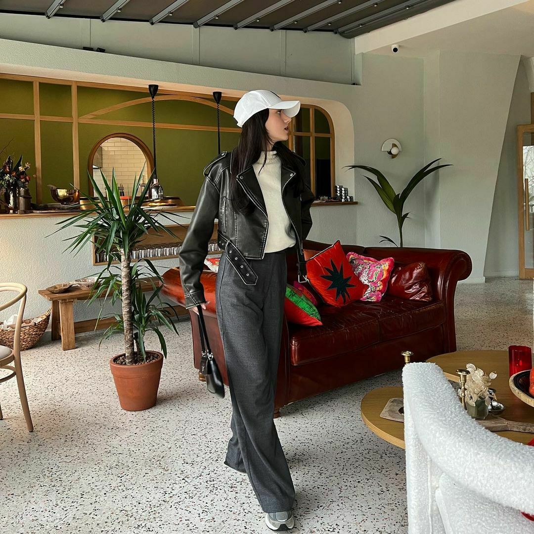 Soho Slick Leather Jacket - Y2K Fashion Statement for Women with Coquette and Grunge Aesthetic