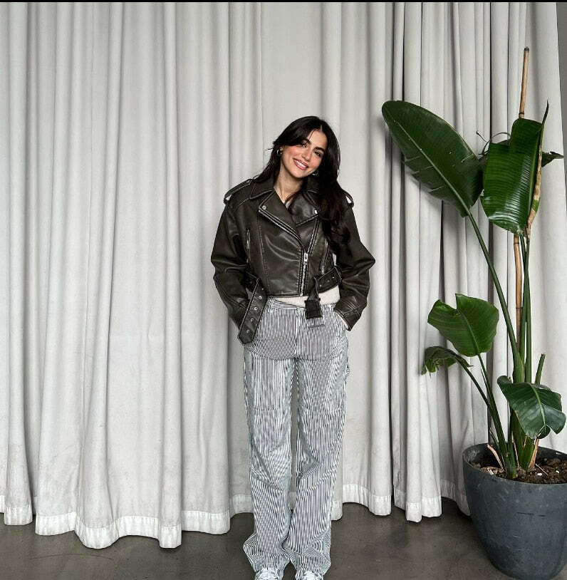 Soho Slick Leather Jacket - Y2K Fashion Statement for Women with Coquette and Grunge Aesthetic