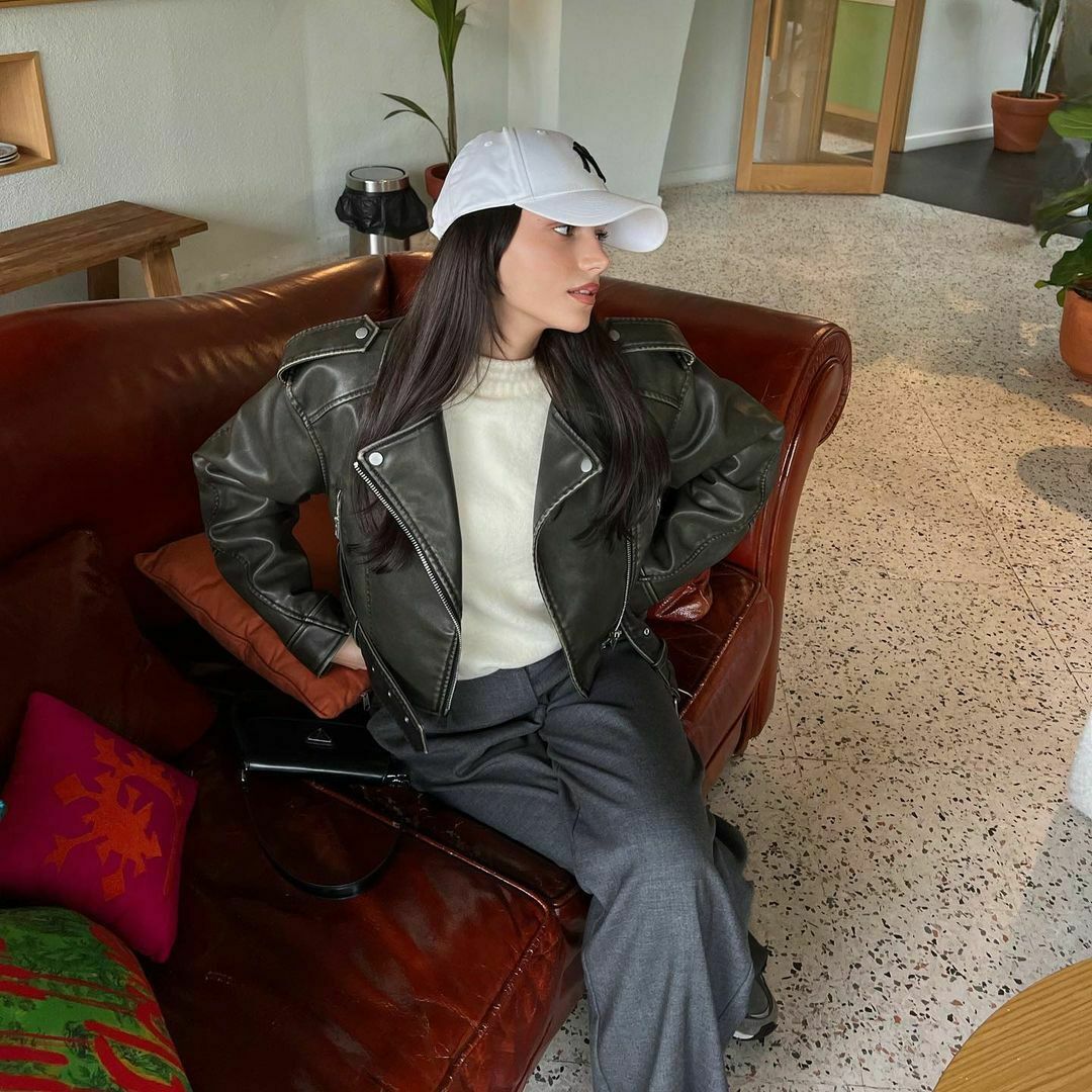 Soho Slick Leather Jacket - Y2K Fashion Statement for Women with Coquette and Grunge Aesthetic