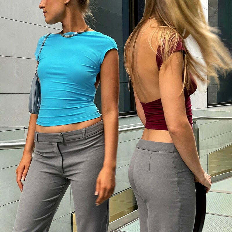 Sophie Hollow Out Top: Y2K Fashion Staple with Coquette Aesthetic and Grunge Style