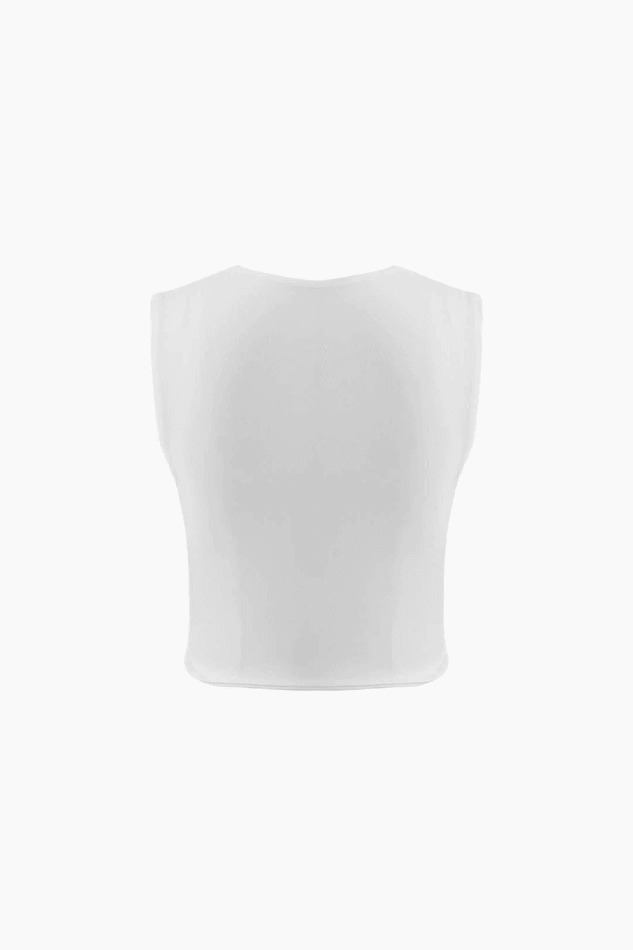 Square Neck Tank Top in Y2K Fashion with Coquette Aesthetic - Grunge Style Cute Tops for Women