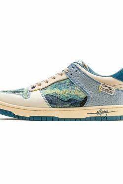 Starry Night Van Gogh Sneakers - Y2K Aesthetic Shoes for Women