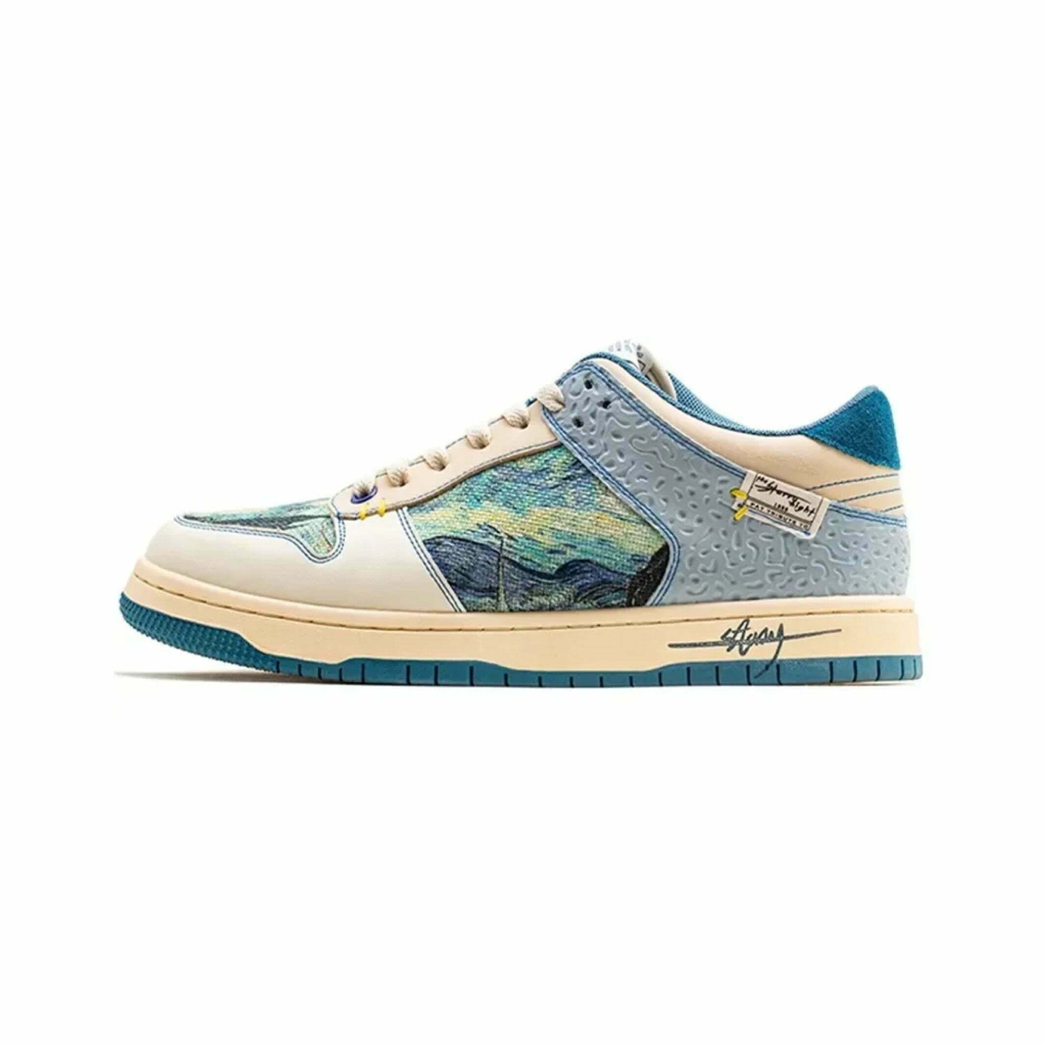 Starry Night Van Gogh Sneakers - Y2K Aesthetic Shoes for Women