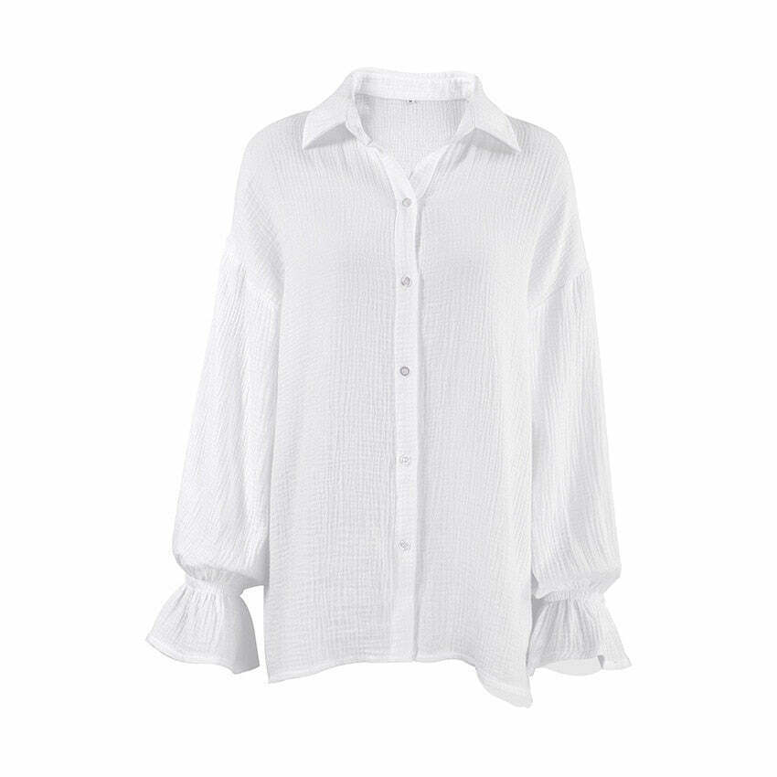 Starry Serenity Shirt - Y2K Aesthetic Top with Coquette Style and Grunge Vibes