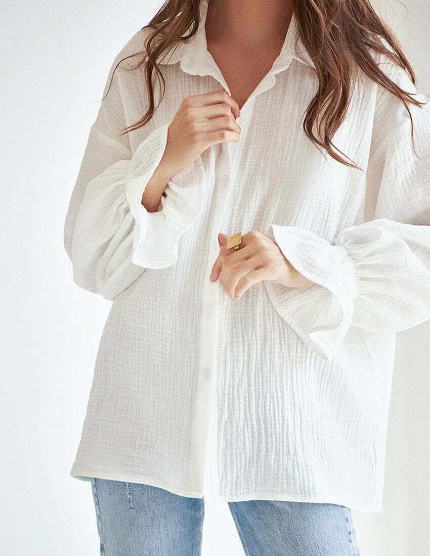 Starry Serenity Shirt - Y2K Aesthetic Top with Coquette Style and Grunge Vibes