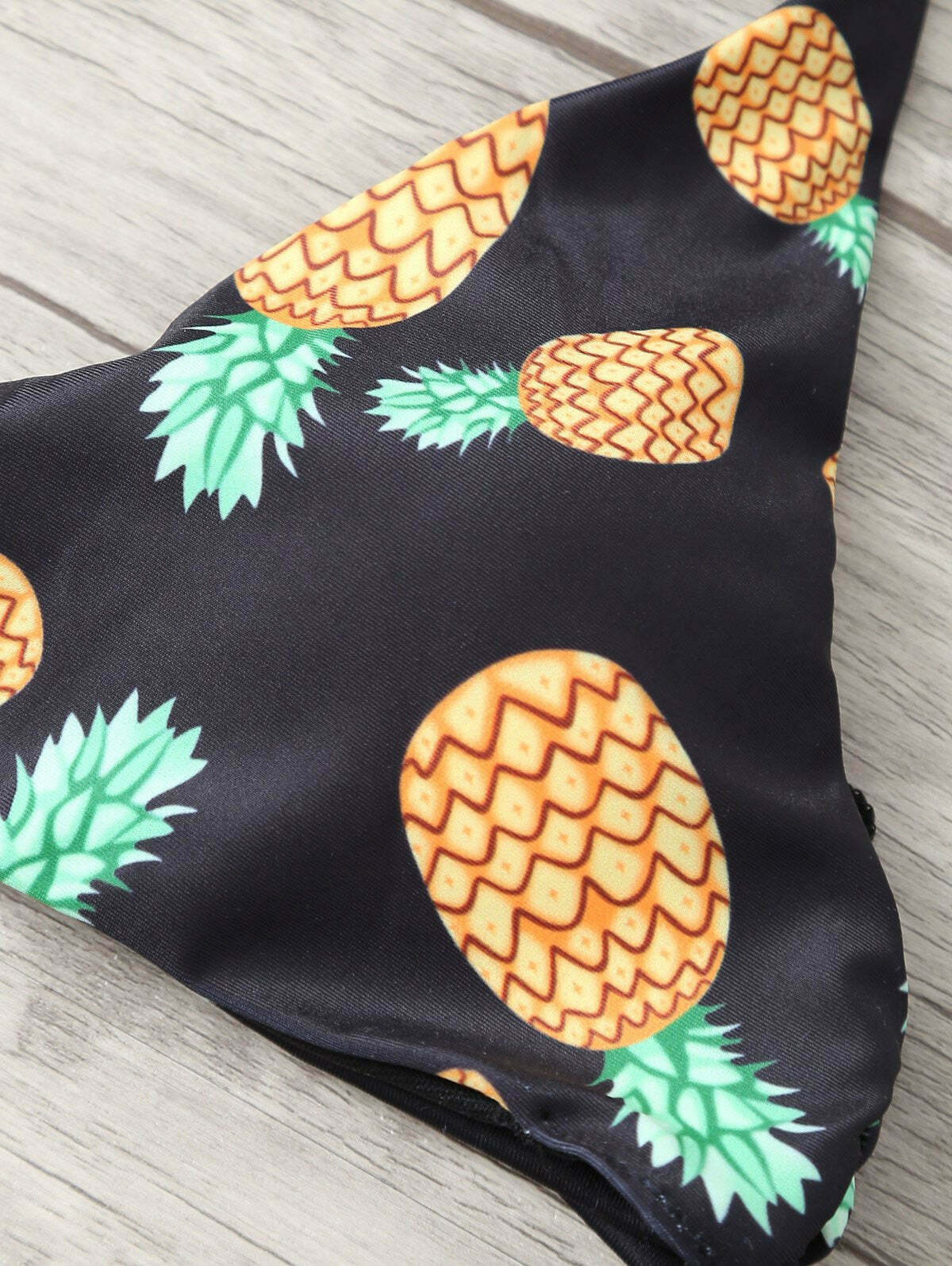 Stringy Pineapple Print Cute Bathing Suit for Y2K Fashion Enthusiasts