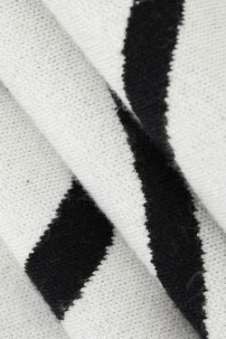 Swirl Stripe Knit Tank Top & Midi Skirt Set for Y2K Fashion Enthusiasts