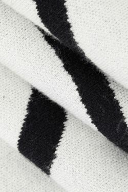 Swirl Stripe Knit Tank Top & Midi Skirt Set for Y2K Fashion Enthusiasts