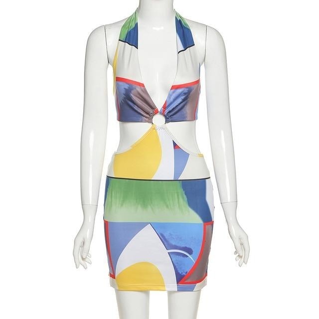 Tangerine Cut Out Mini Dress: Y2K Fashion Statement with Coquette Aesthetic & Grunge Style