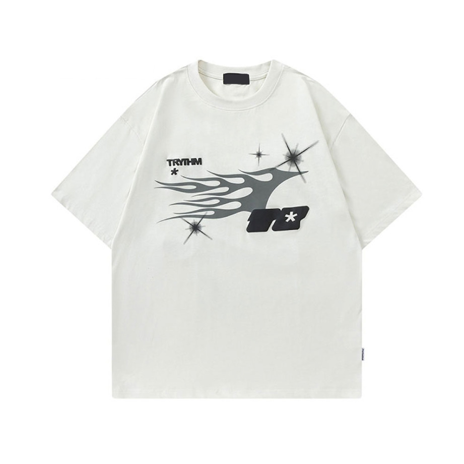 TRYTHM Tribal Y2K Graphic Tee for Women - Coquette Aesthetic Grunge Style with Pastel Goth Vibes