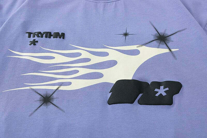 TRYTHM Tribal Y2K Graphic Tee for Women - Coquette Aesthetic Grunge Style with Pastel Goth Vibes