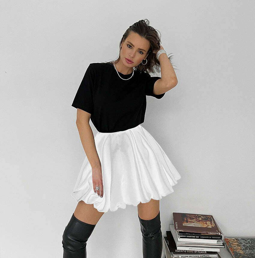 Twirl Tales Pleated Mini Skirt - Y2K Fashion with Coquette & Grunge Aesthetics