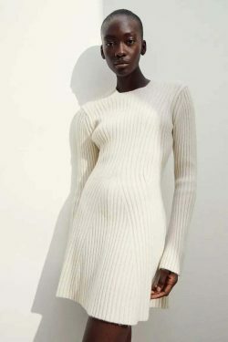 Urban Muse Ribbed Chic Ensemble - Y2K Fashion Statement with Coquette & Grunge Aesthetic