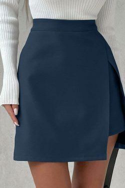 Valeria Irregular Mini Skirt - Y2K Fashion Statement with Coquette Aesthetic and Grunge Style