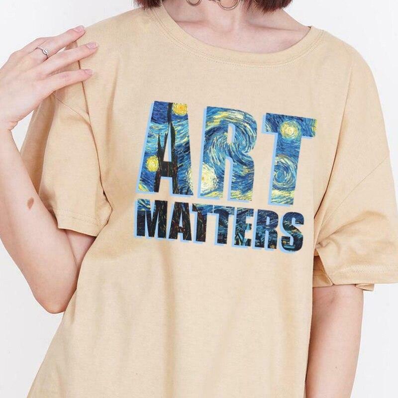 Van Gogh Starry Night Art Matters Graphic Tee - Y2K Aesthetic Fashion Statement