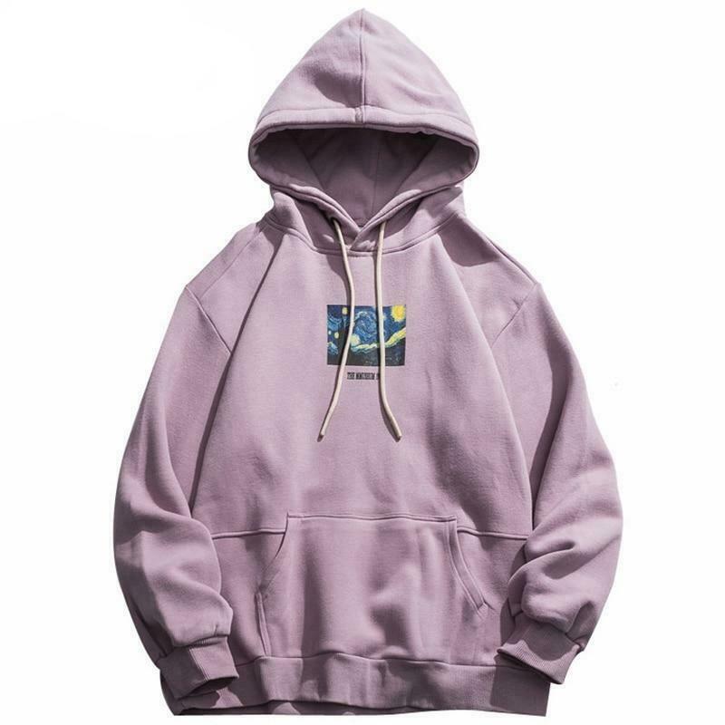 Van Gogh Starry Night Hoodie - Y2K Aesthetic Artwork on Cozy Women's Fashion