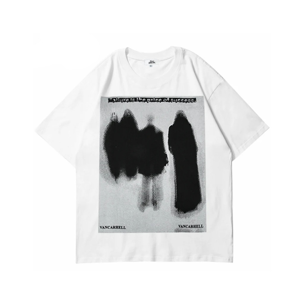 VANCARHELL Gothic Shadow T-Shirt - Y2K Aesthetic Grunge Style Coquette Fashion for Women