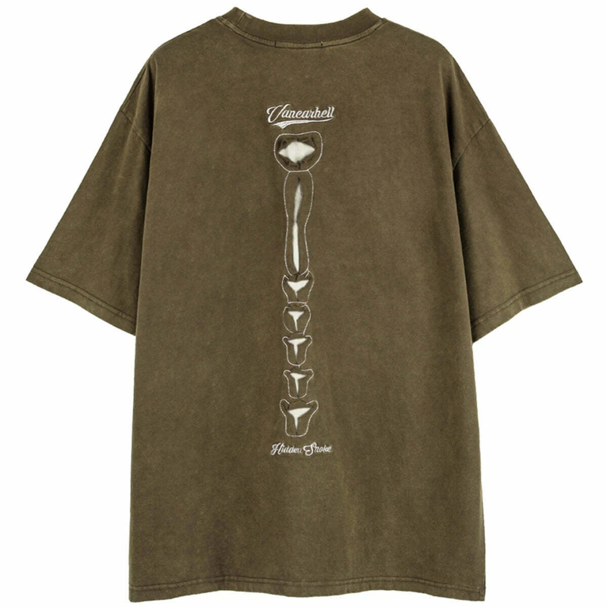 VANCARHELL Skeleton Ribcage T-Shirt - Y2K Aesthetic Grunge Coquette Fashion