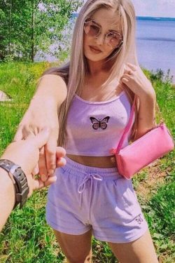 Velvet Crop Top and Shorts Set - Y2K Fashion Coquette Aesthetic Grunge Style - Cute Outfit for Women