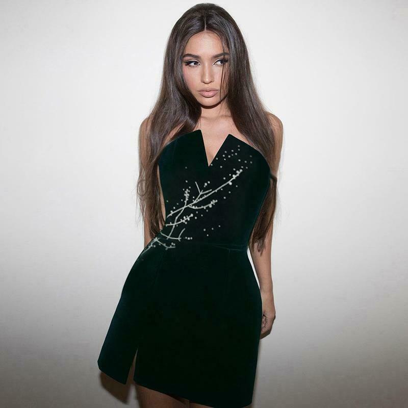 Velvet Mini Slit Dress - Y2K Fashion Statement with Coquette Aesthetic and Grunge Style