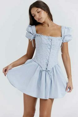 Versatile Vogue Corset Dress: Y2K Fashion with Coquette Aesthetic