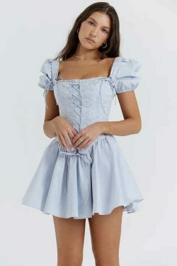 Versatile Vogue Corset Dress: Y2K Fashion with Coquette Aesthetic