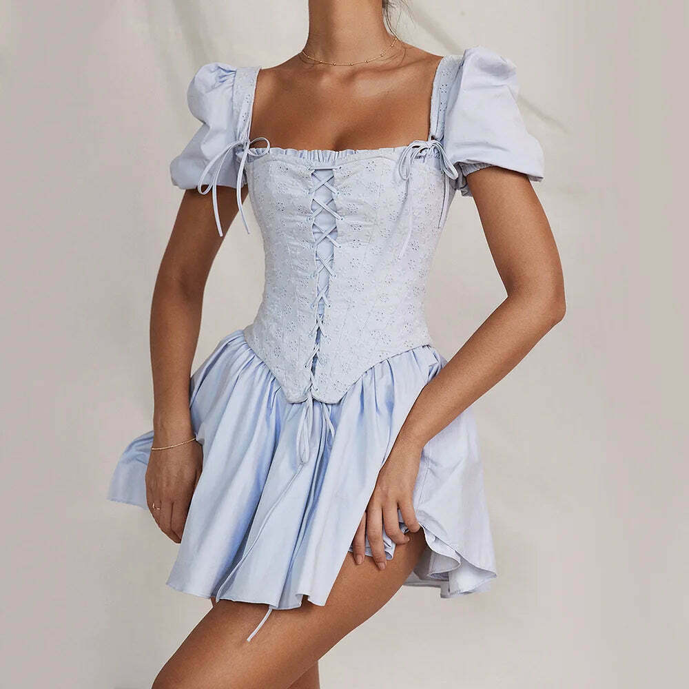 Versatile Vogue Corset Dress: Y2K Fashion with Coquette Aesthetic