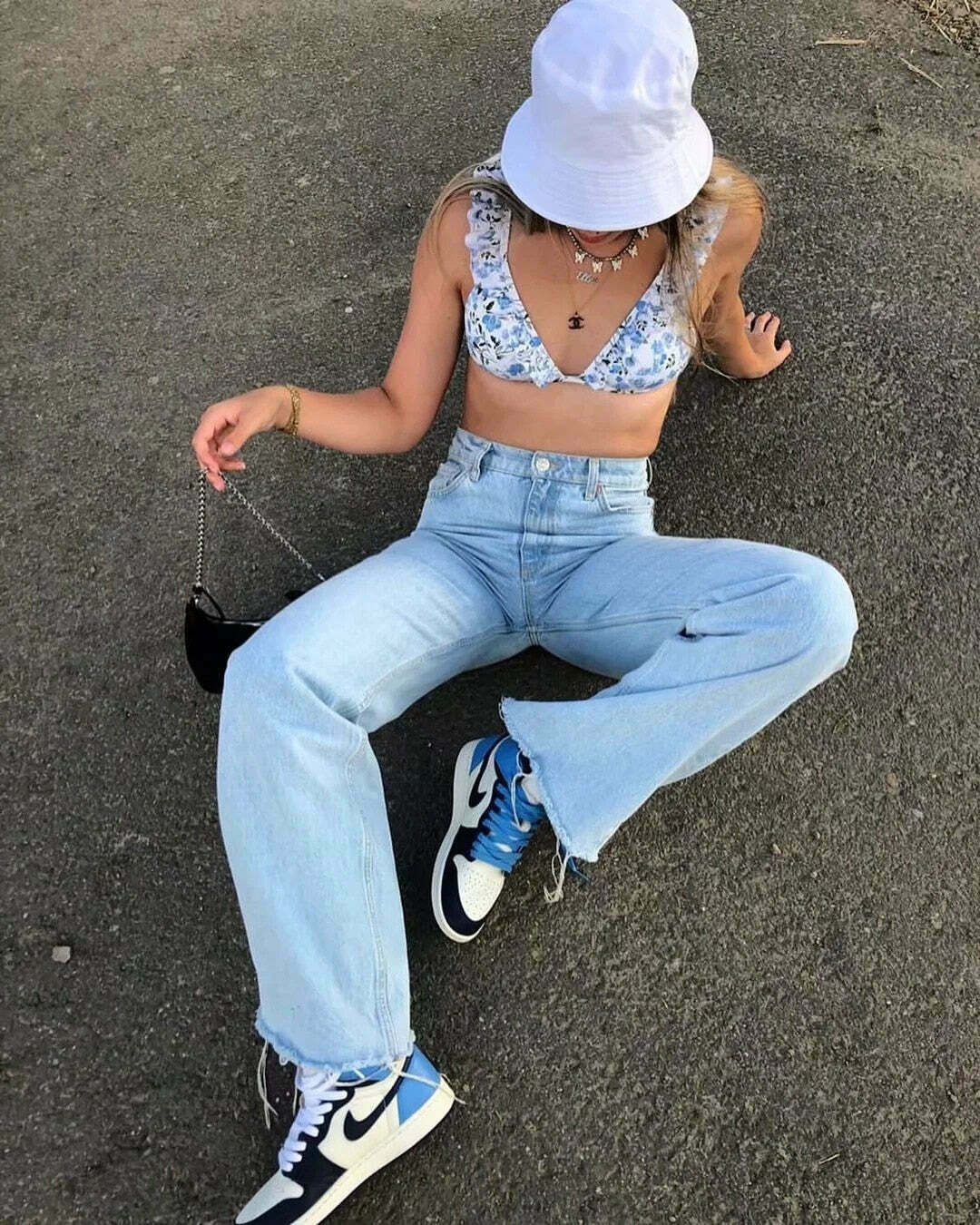 Vintage-Inspired 'Take Me As I Am' Straight Leg Baggy Jeans for Women - Y2K Fashion Statement