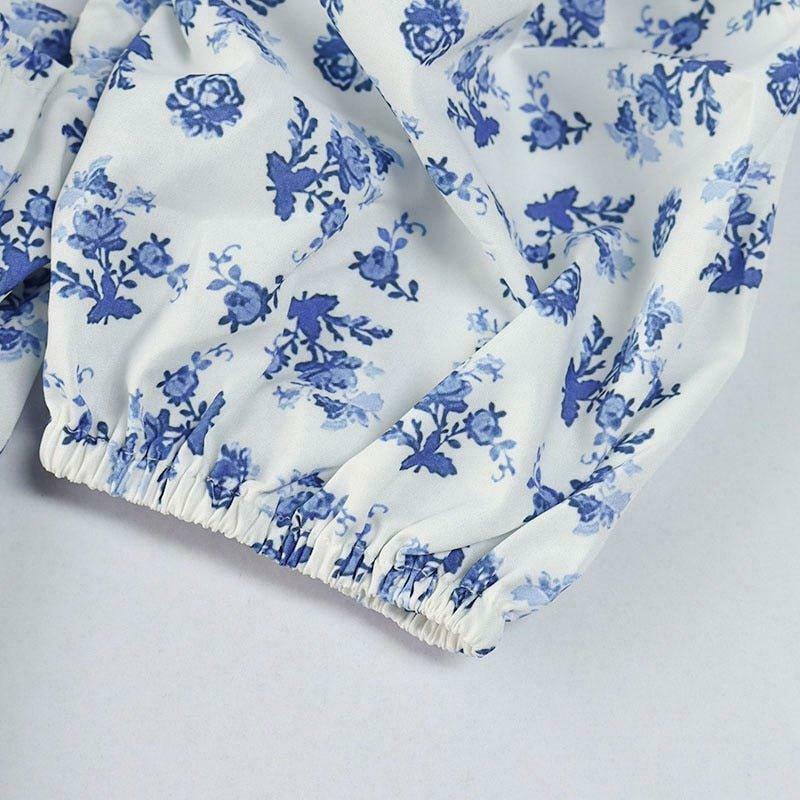 Vintage-inspired Evelyn Floral Dress for a Coquette Aesthetic Look with a Touch of Y2K Fashion