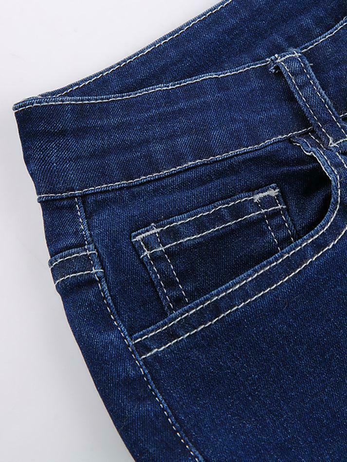 Vintage-Inspired High Waist Flare Jeans for Women | Y2K Fashion Staple with Coquette Aesthetic