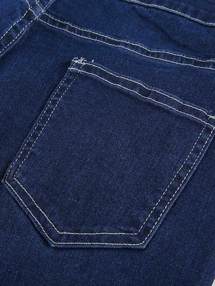 Vintage-Inspired High Waist Flare Jeans for Women | Y2K Fashion Staple with Coquette Aesthetic