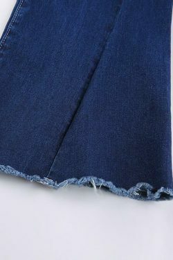 Vintage-Inspired High Waist Flare Jeans for Women | Y2K Fashion Staple with Coquette Aesthetic