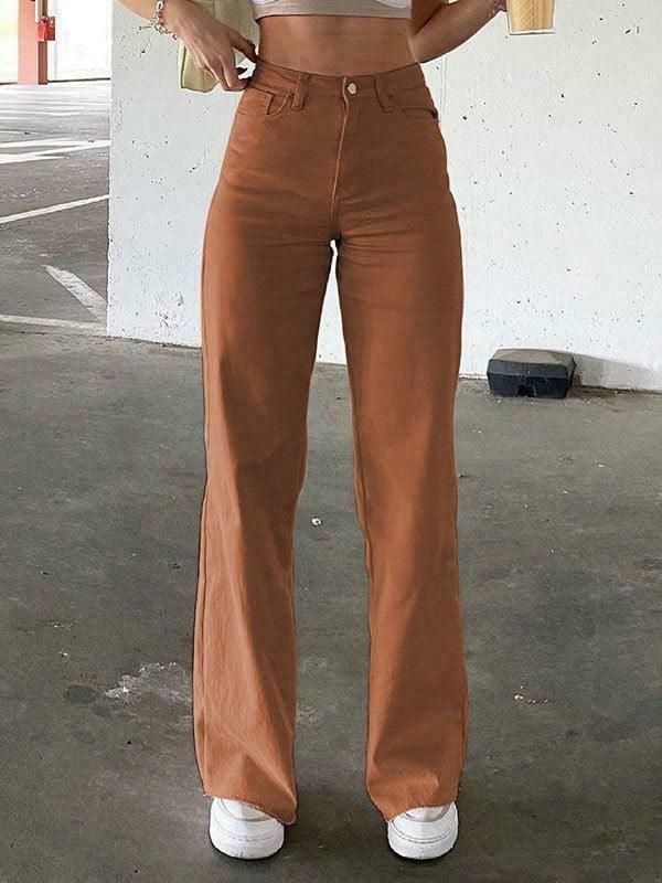Vintage-Inspired High Waisted Flare Jeans for Women - Y2K Fashion with a Coquette Aesthetic