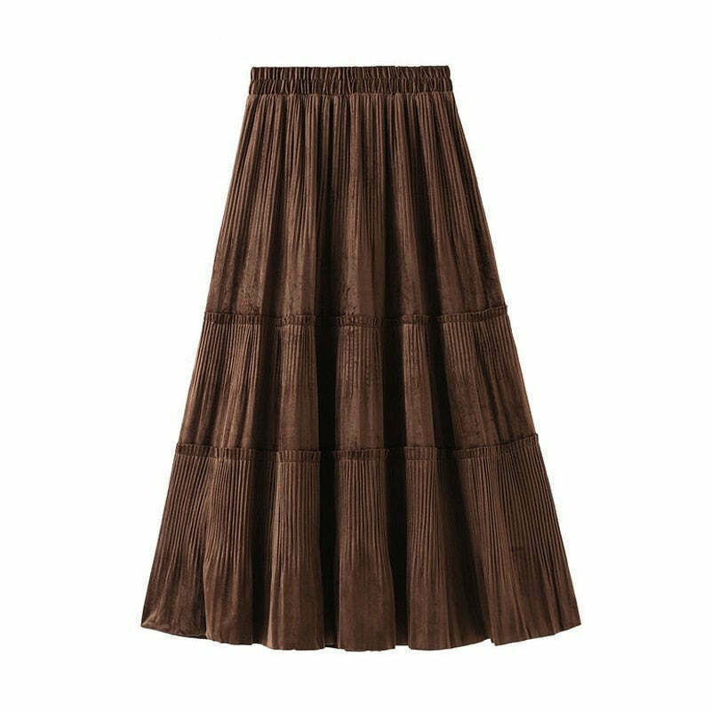 Vintage-Inspired Indie Ruffle Maxi Skirt - Y2K Fashion with Coquette Aesthetic & Grunge Style