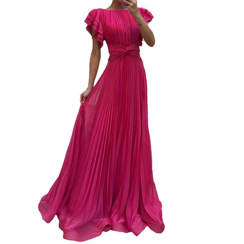 Vintage-inspired Loose Maxi Dress for Women - Y2K Aesthetic with Coquette Style and Grunge Vibes