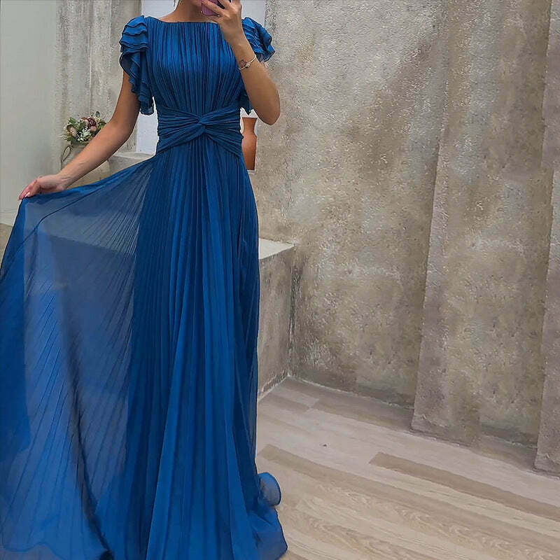 Vintage-inspired Loose Maxi Dress for Women - Y2K Aesthetic with Coquette Style and Grunge Vibes