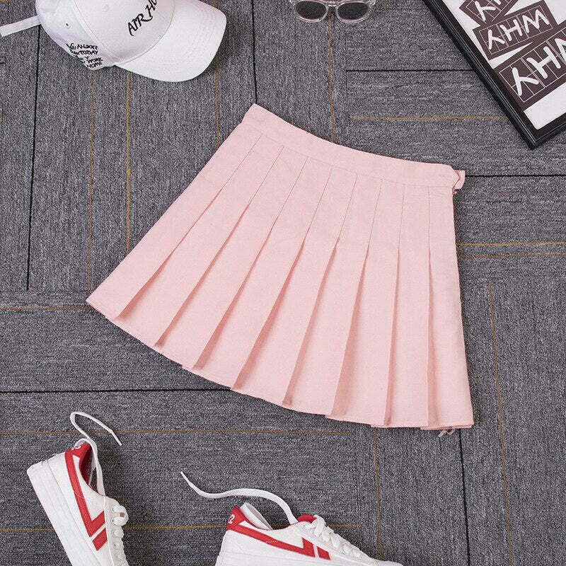 Vintage-Inspired Ruffled High-Waisted Skirt for Y2K Fashion Enthusiasts