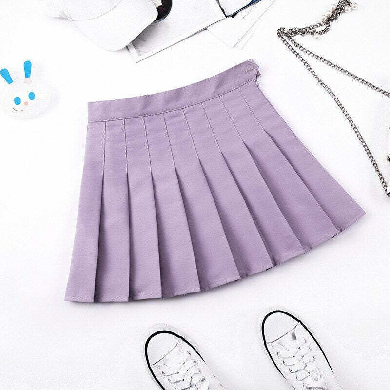 Vintage-Inspired Ruffled High-Waisted Skirt for Y2K Fashion Enthusiasts