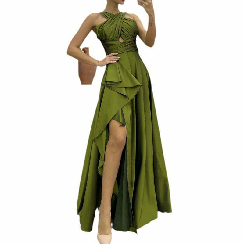 Vintage-Inspired Sleeveless Dress with Elegant Aesthetic for Women's Y2K Fashion and Coquette Style