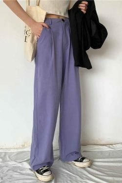 Vintage-Inspired Y2K High Waist Loose Pants for Women - Grunge Aesthetic Cargo Skirt Style