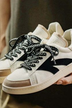 Vintage-Inspired Y2K Style Retro Tennis Sneakers for Niche Women's Fashion