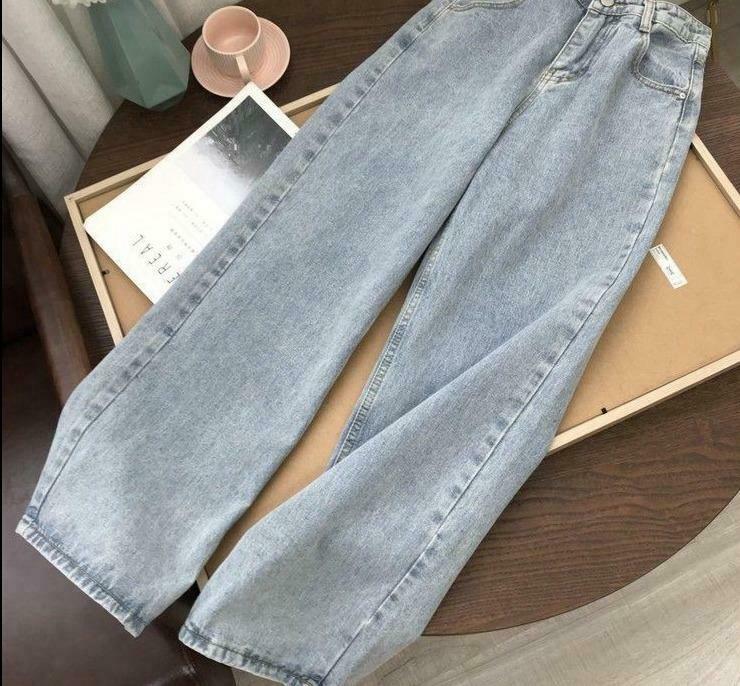 Vintage-Inspired Y2K Wide Legged Jeans for Women - Coquette Aesthetic with a Grunge Twist
