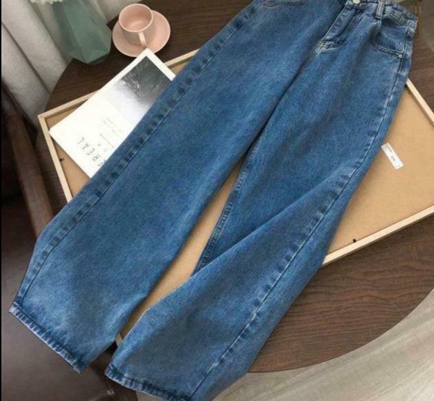 Vintage-Inspired Y2K Wide Legged Jeans for Women - Coquette Aesthetic with a Grunge Twist