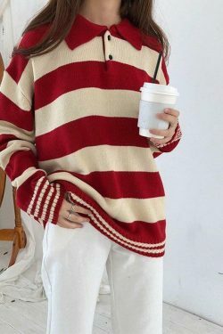 Vintage 90s Aesthetic Sweater: Y2K Fashion for Women - Coquette & Grunge Style Tops